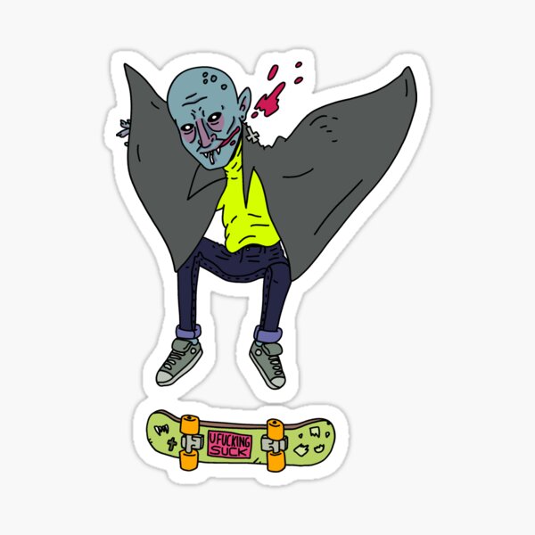 Item preview, Skating Vampire, Skateboarding Monster Illustration designed and sold by IsaacGuthrie.