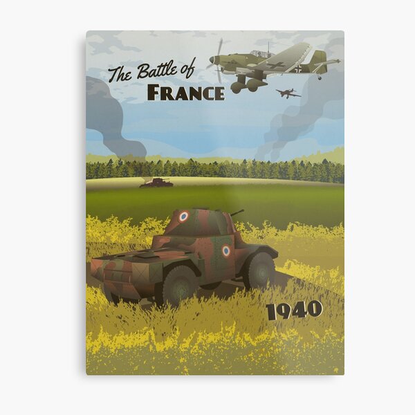 Battle of France 1940 - Blitzkrieg Metal Print
