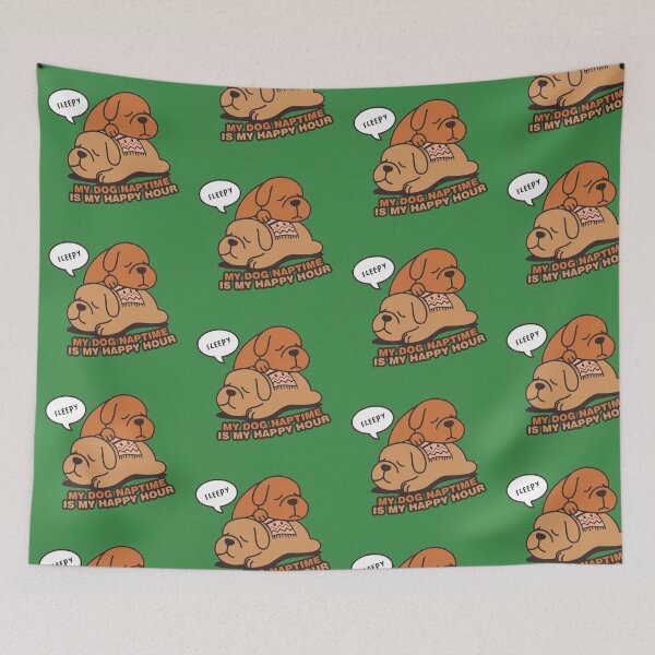 Item preview, Dog Pile-Up, My dog naptime is my happy hour designed and sold by sassav8.