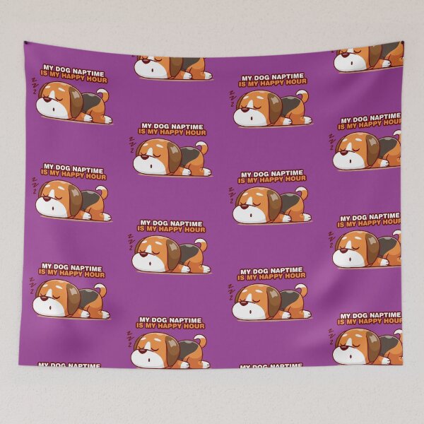 Item preview, Sleepy Beagle, My dog naptime is my happy hour designed and sold by sassav8.
