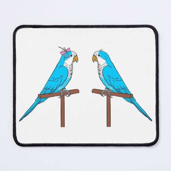 Item preview, Crazy Bird Person with Blue Quakers designed and sold by Laughing Parrot Studio.