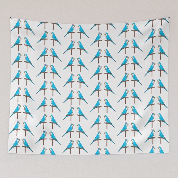 Item preview, Crazy Bird Person with Blue Quakers designed and sold by Laughing Parrot Studio.