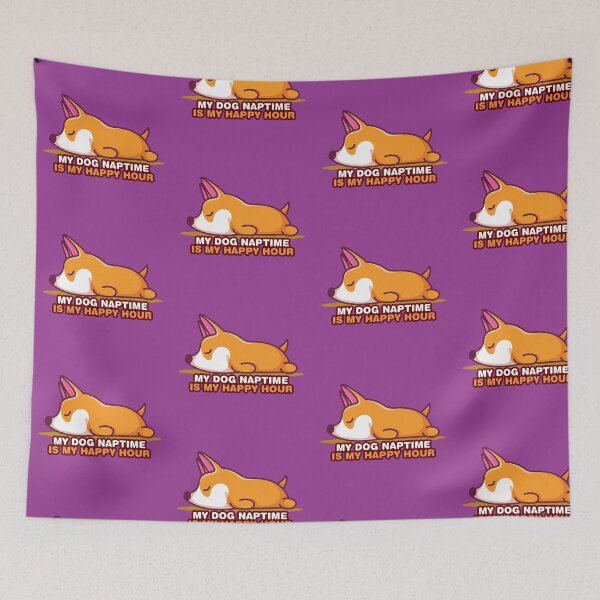 Item preview, Corgi naptime, My dog naptime is my happy hour designed and sold by sassav8.