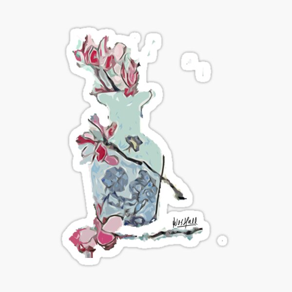 Magnolia's in Marion's Vase Sticker