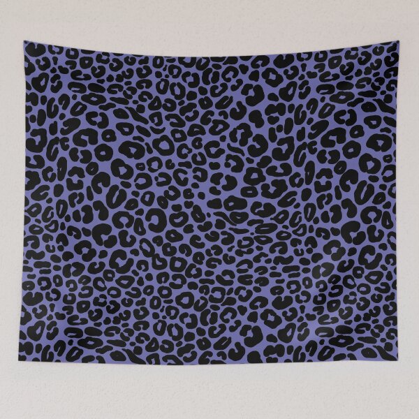Item preview, Wild leopard skin black spots on very peri seamless pattern designed and sold by Yulia Chepurova.