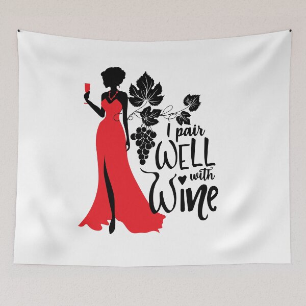 Item preview, I pair Well with Wine designed and sold by AmazingArtMandi.