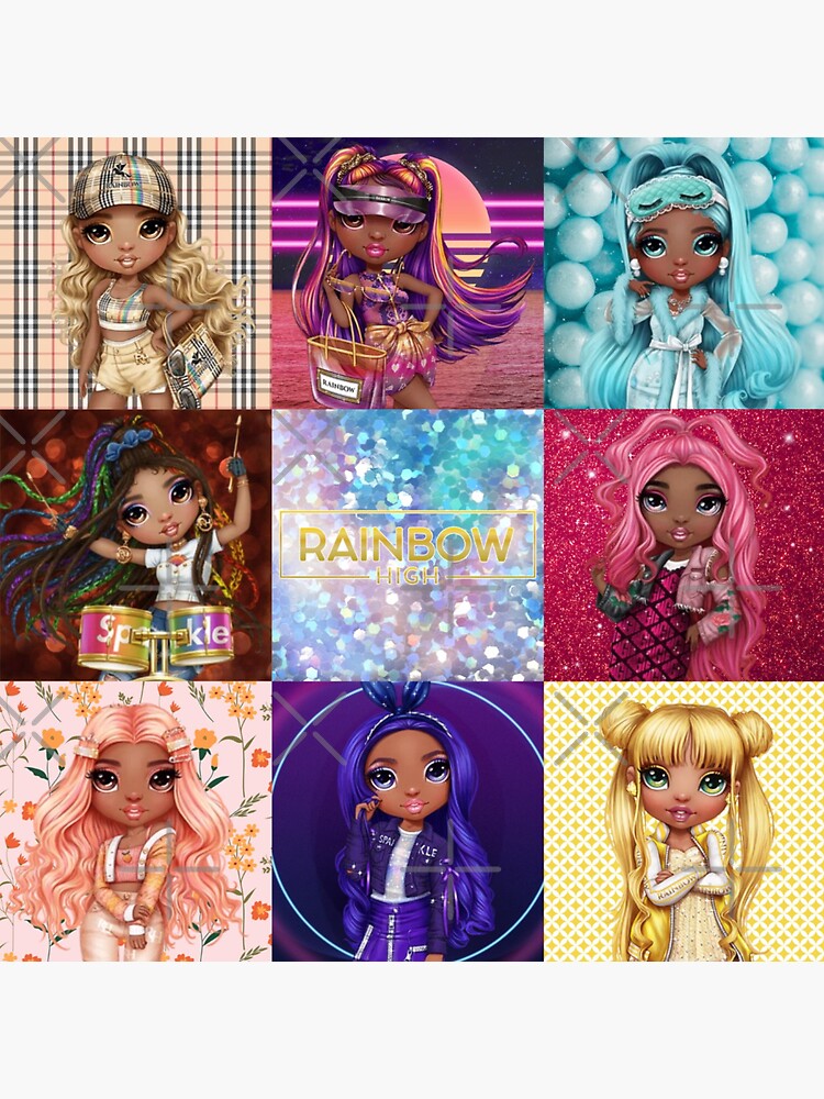 "Rainbow High Girls" Sticker by BreannaRobin Redbubble