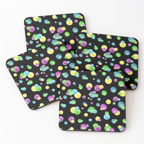 Item preview, Colorful bubbles neon colored designed and sold by Milamara.