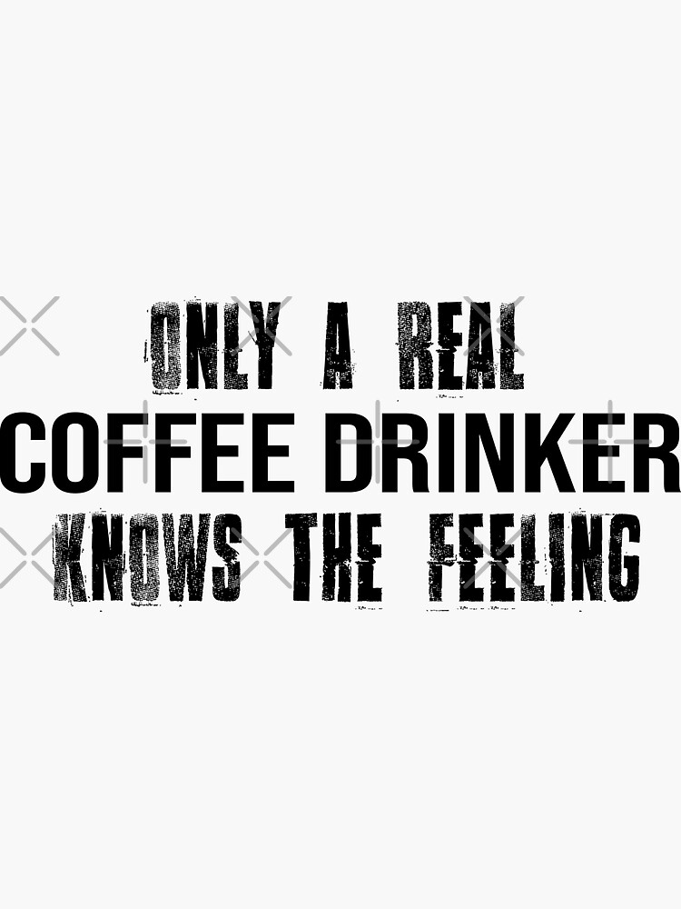 "Professional coffee drinker" Sticker by Chaimi Redbubble