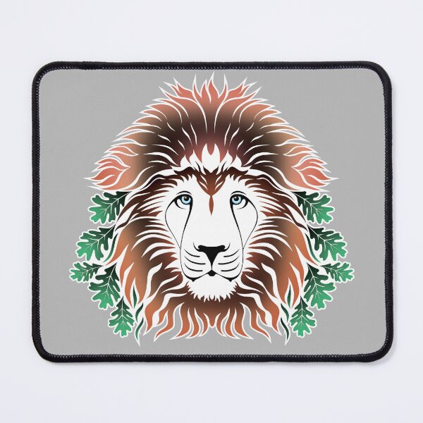 Item preview, Lion Head with Oak Leaves designed and sold by sleepingdogprod.