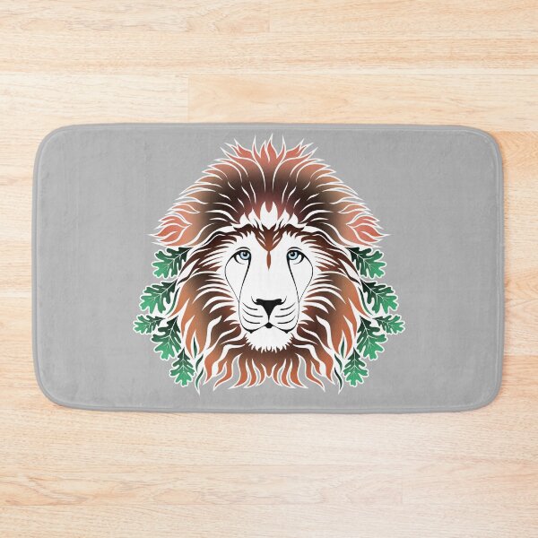 Item preview, Lion Head with Oak Leaves  designed and sold by sleepingdogprod.