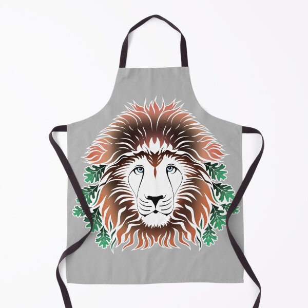 Item preview, Lion Head with Oak Leaves designed and sold by sleepingdogprod.