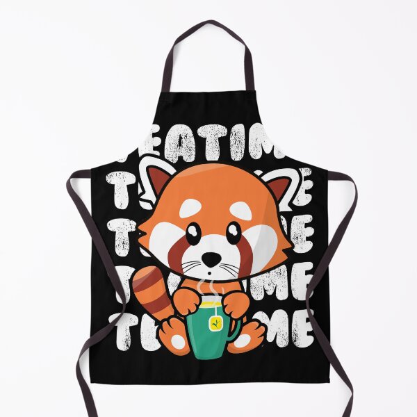 Item preview, Kawaii Red Panda Sipping Hot Tea From A Mug designed and sold by Happy Puppy Print On Demand.