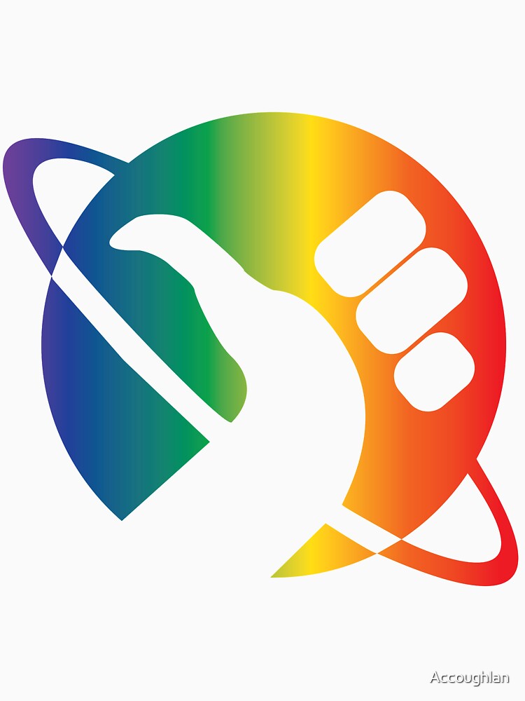 "Rainbow Hitchhiker's thumb" Tshirt by Accoughlan Redbubble