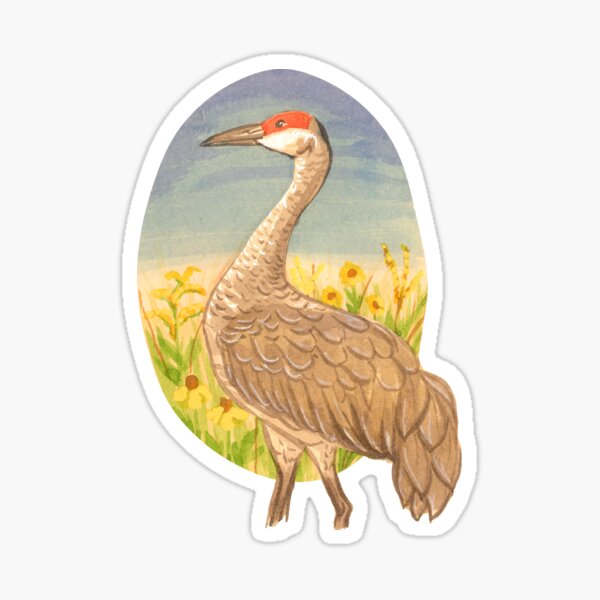 Item preview, Sandhill Crane designed and sold by Prairie Friends for You and Your Home.
