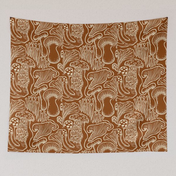 Item preview, The Mushroom Garden - terracotta designed and sold by E-dri @ edridesigns.