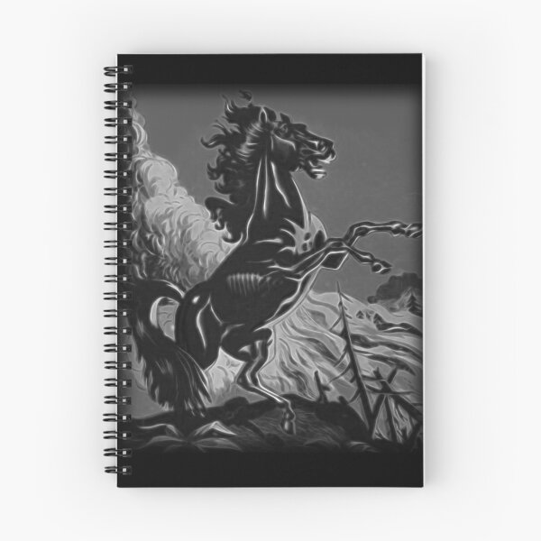 Item preview, Black Horse Wild Stallion Rearing Grayscale Design                   designed and sold by kurnow.