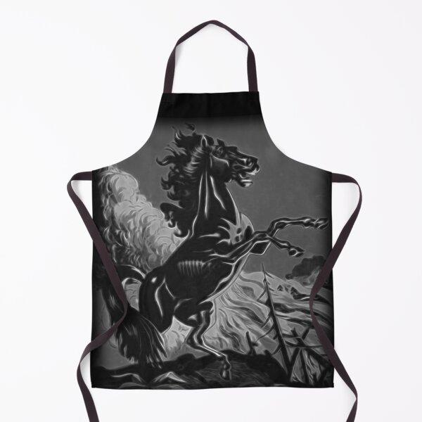 Item preview, Black Horse Wild Stallion Rearing Grayscale Design                   designed and sold by kurnow.