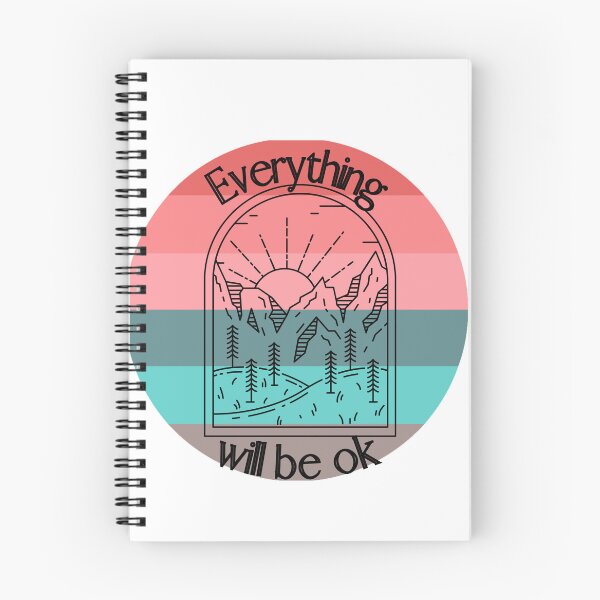 Item preview, Everything will be ok | inspirational quotes | beautiful sunrise designed and sold by Vicsdesignsart.