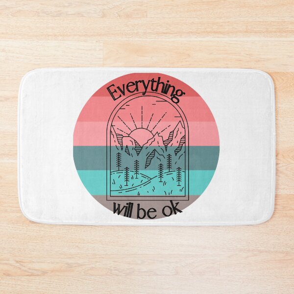 Item preview, Everything will be ok | inspirational quotes | beautiful sunrise designed and sold by Vicsdesignsart.