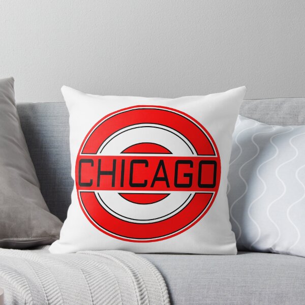 Artikelvorschau, Logo Chicago rot, schwarz und weiß entworfen und verkauft von NFGDesigns.