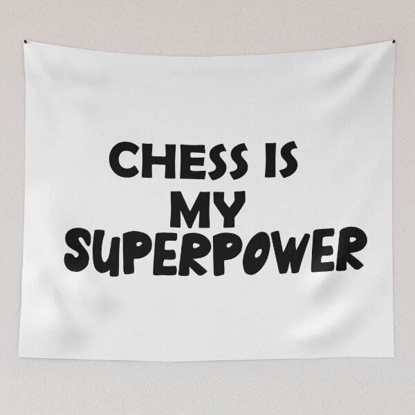 Item preview, Chess  Is My Superpower , Funny Simple Text Black And White Font  designed and sold by Every Pet  Shirts.