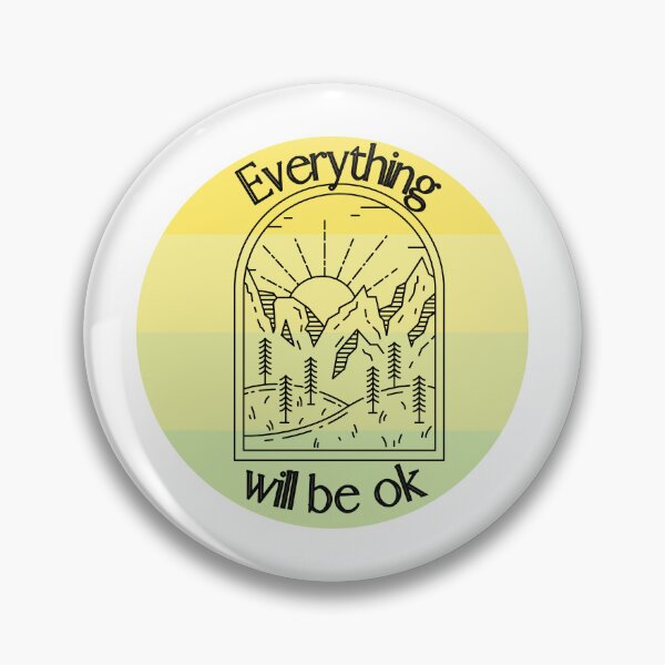 Item preview, Everything will be ok | inspirational quotes | beautiful sunrise designed and sold by Vicsdesignsart.