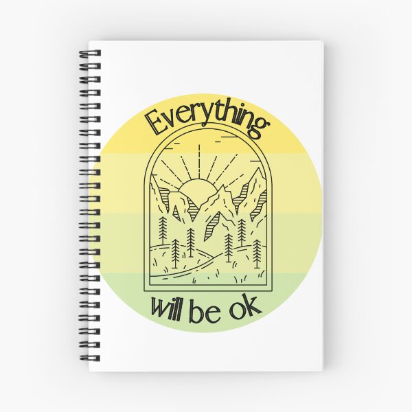 Item preview, Everything will be ok | inspirational quotes | beautiful sunrise designed and sold by Vicsdesignsart.