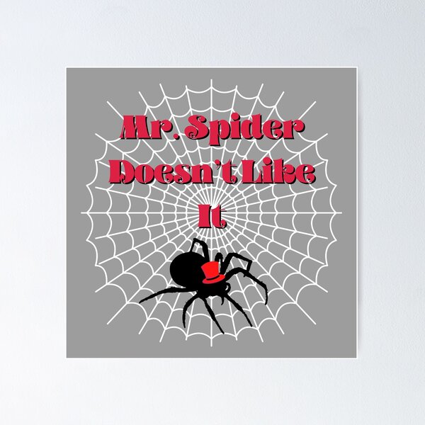 Red Bubble Spider Poster for Sale by Carrie Potter