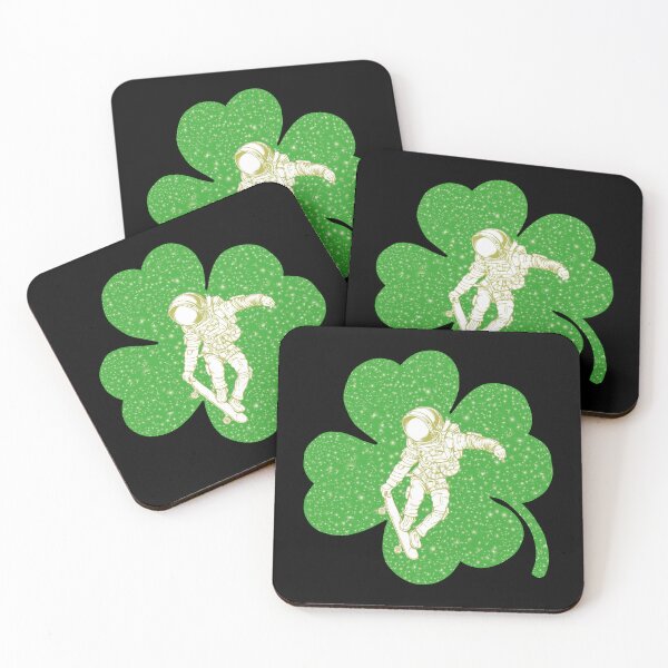 Artikelvorschau, Skate Skater Skateboard Geschenk St. Patrick's Day Shamrock Astrologie entworfen und verkauft von ART-SOUF.