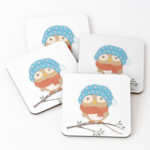 Item preview, Cute Winter Owl designed and sold by HappyLifeCreate.