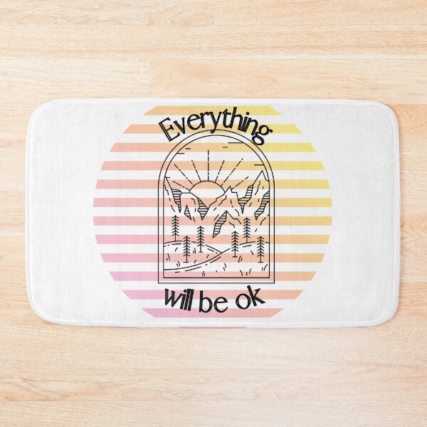 Item preview, Everything will be ok | inspirational quotes | beautiful sunrise designed and sold by Vicsdesignsart.