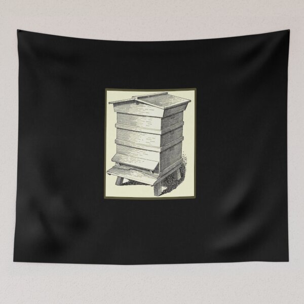 Item preview, Vintage Bee Hive - 1800's Print designed and sold by MountMercantile.