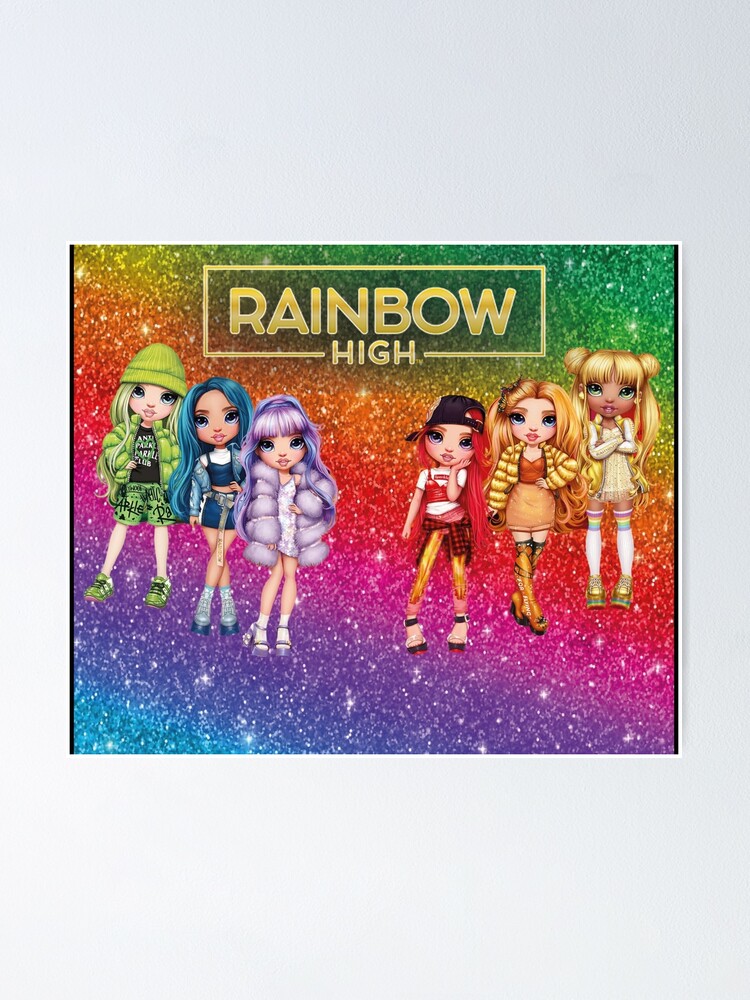 Poster « Personnages Rainbow High Dolls », par ArtLimitless | Redbubble