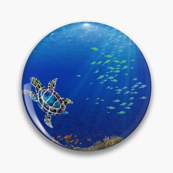 Item preview, Sea Turtle Underwater Scene designed and sold by HappyLifeCreate.