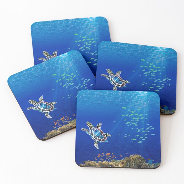 Item preview, Sea Turtle Underwater Scene designed and sold by HappyLifeCreate.