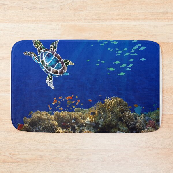 Item preview, Sea Turtle Underwater Scene designed and sold by HappyLifeCreate.