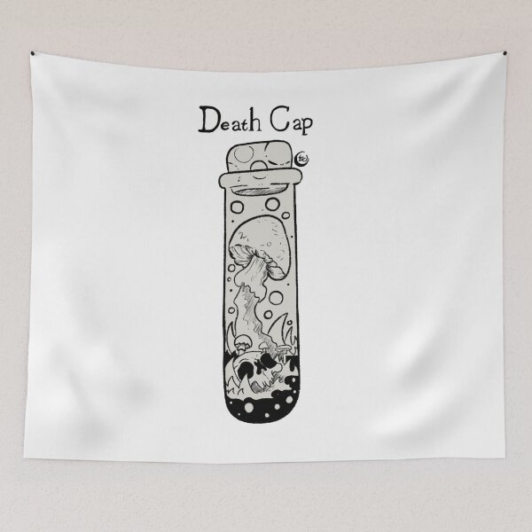 Item preview, Large Digital version of Spooky Mushroom Bottle Illustration  designed and sold by jinxedartstudio.