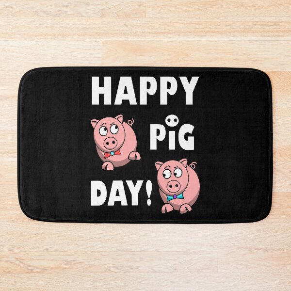 Item preview, Happy National Pig Day Cute Pink Piggies For Pig Lovers designed and sold by krysoth.