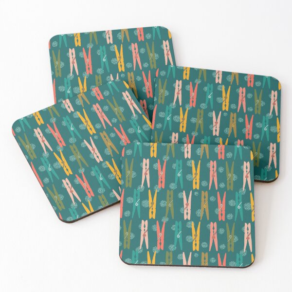 Item preview, Laundry day Pegs -dark designed and sold by creativinchi.
