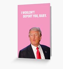 I Wouldn't Deport You, Baby - Trump Valentine Greeting Card