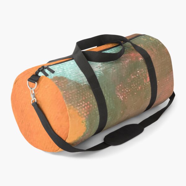 Item preview, Abstract Tribal Profile-Acrylic Abstract With Orange, Dry Green and Salmon designed and sold by TessAndre.