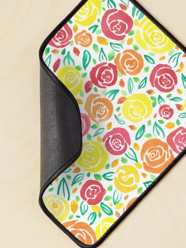 Thumbnail 2 of 5, Mouse Pad, Flower Power - Spring Roses designed and sold by isolsworld.
