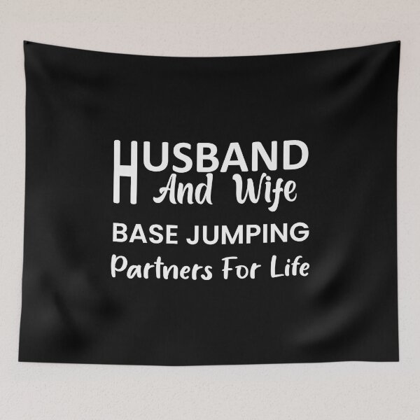Item preview, Husband And Wife Base Jumping Partners For Life designed and sold by Outdoorsy World.
