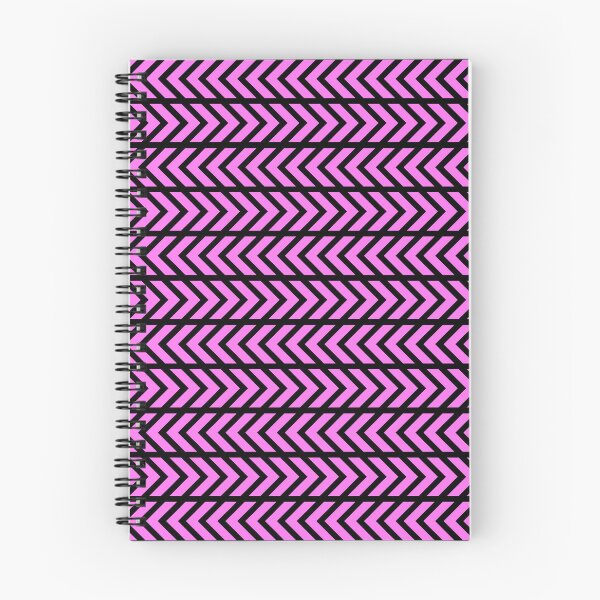 Item preview, CHEVRONS. HORIZONTAL. PINK ON BLACK designed and sold by 5hertz.