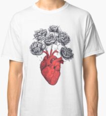 Heart with peonies Classic T-Shirt