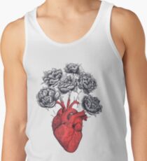Heart with peonies Tank Top