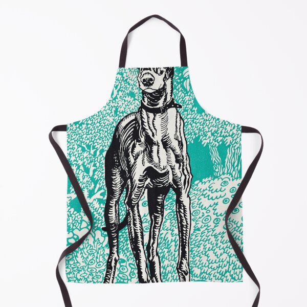 Item preview, Greyhound Woodcut print by Moriz Jung designed and sold by blackdogshop.