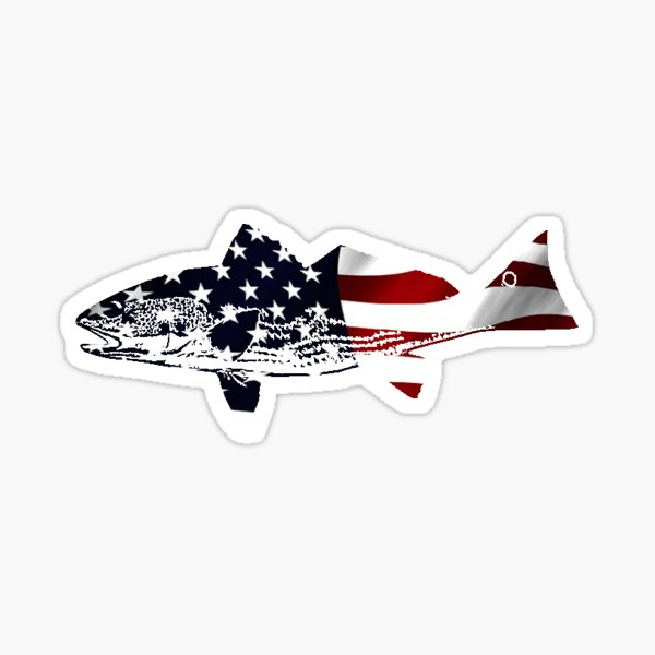 American Flag Crappie Fishing Decal Angler Boat Sticker