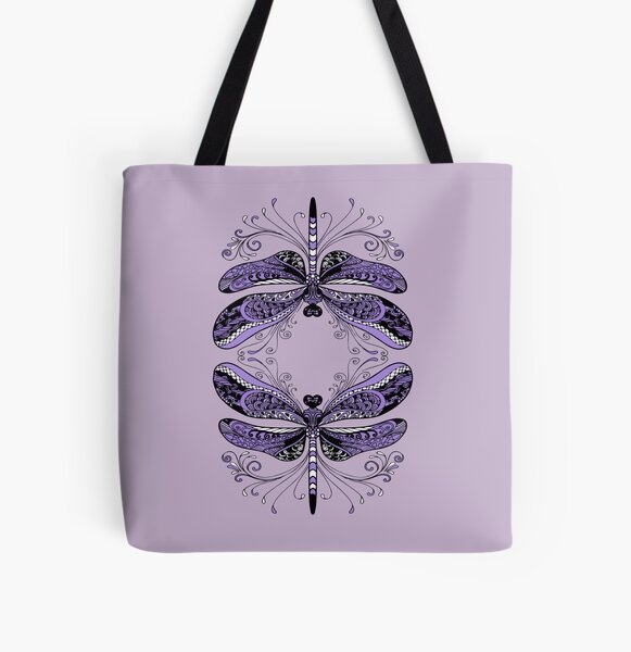 Purple Dragonfly Canvas Satchel bag, Cute Womens Purse Moon Phases – Blue  Star Trader